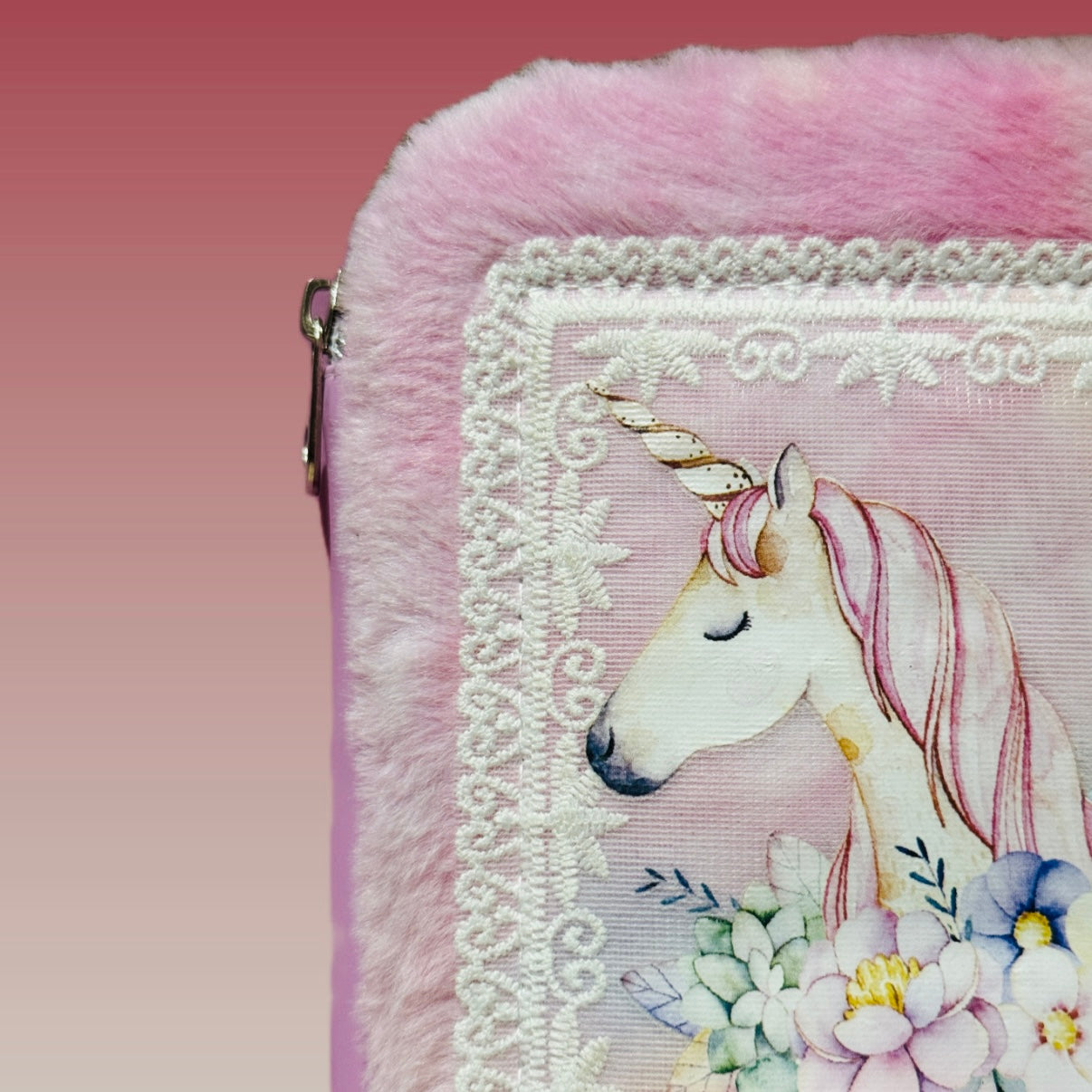 Magical Unicorn Plush Pencil Case