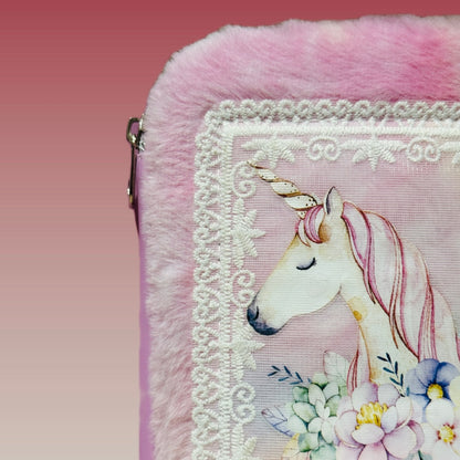 Magical Unicorn Plush Pencil Case
