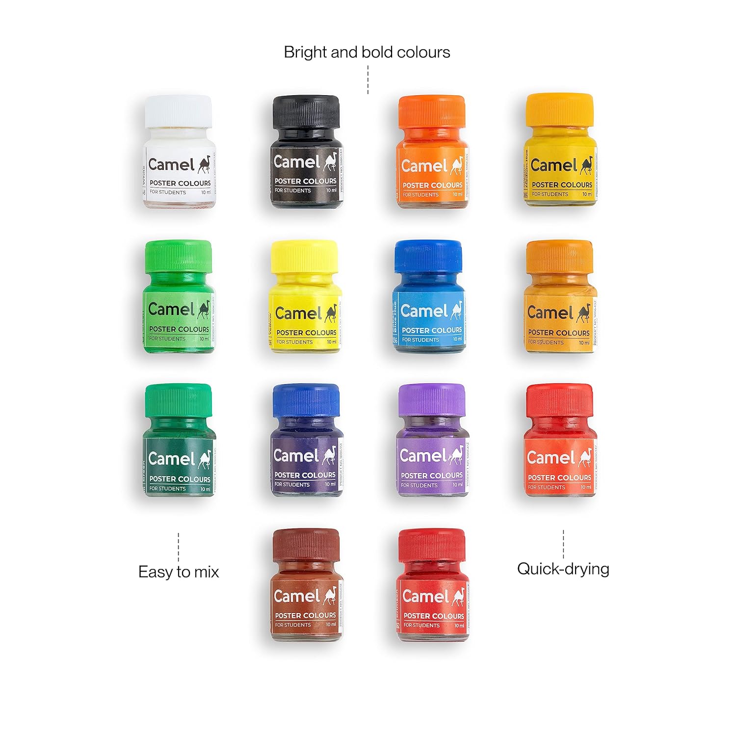 Camel 14 Shades Poster Color
