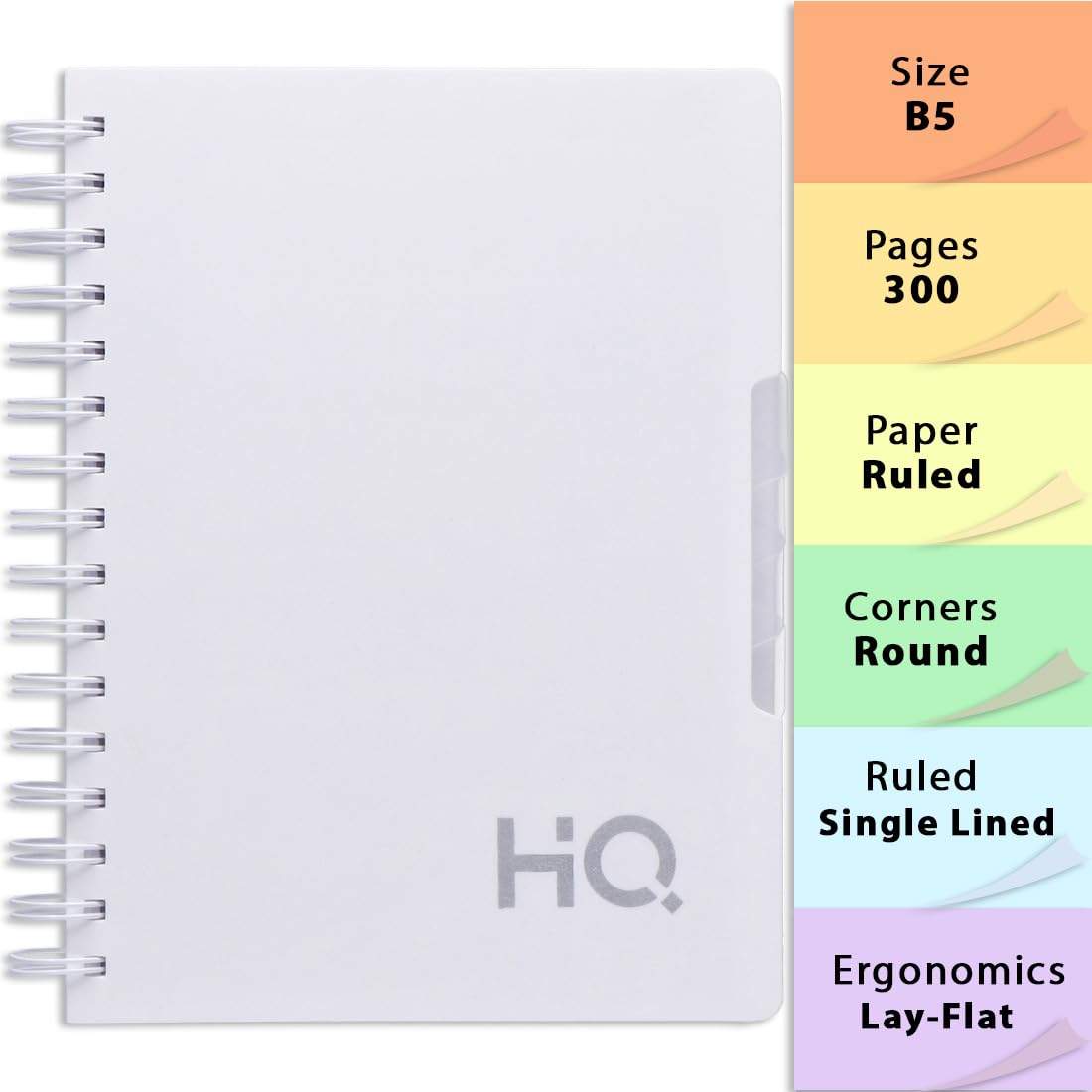 Navneet HQ Five Subject Spiral Notebook