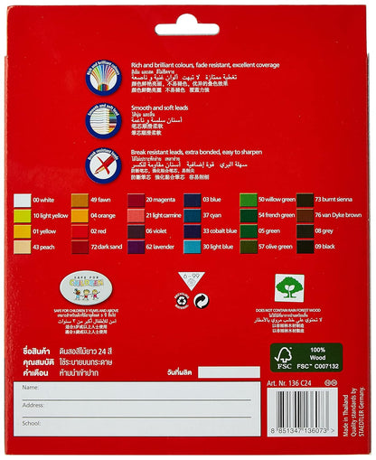 Staedtler Luna 24-Shade Coloured Pencil Set