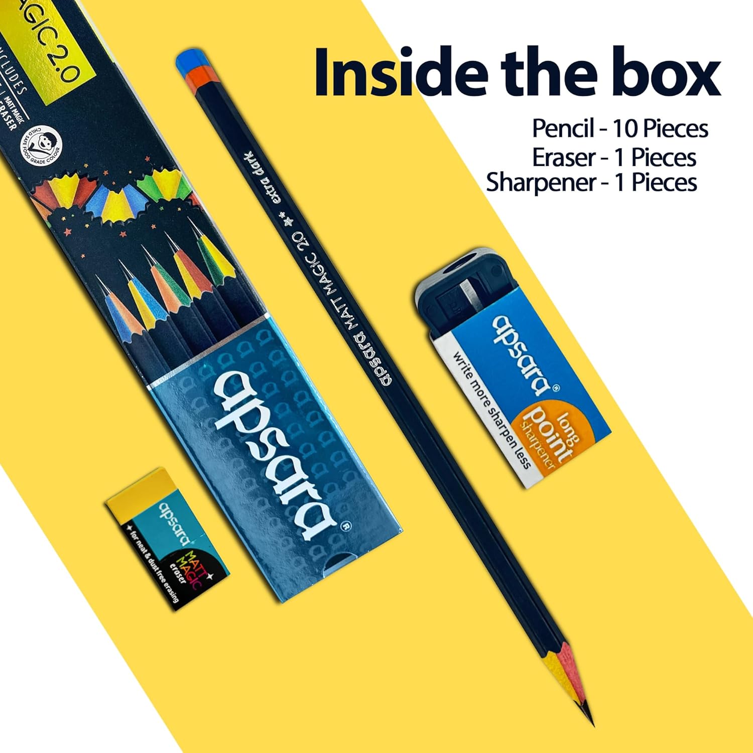 Apsara Matt Magic Pencil 2.0 Pack of 10