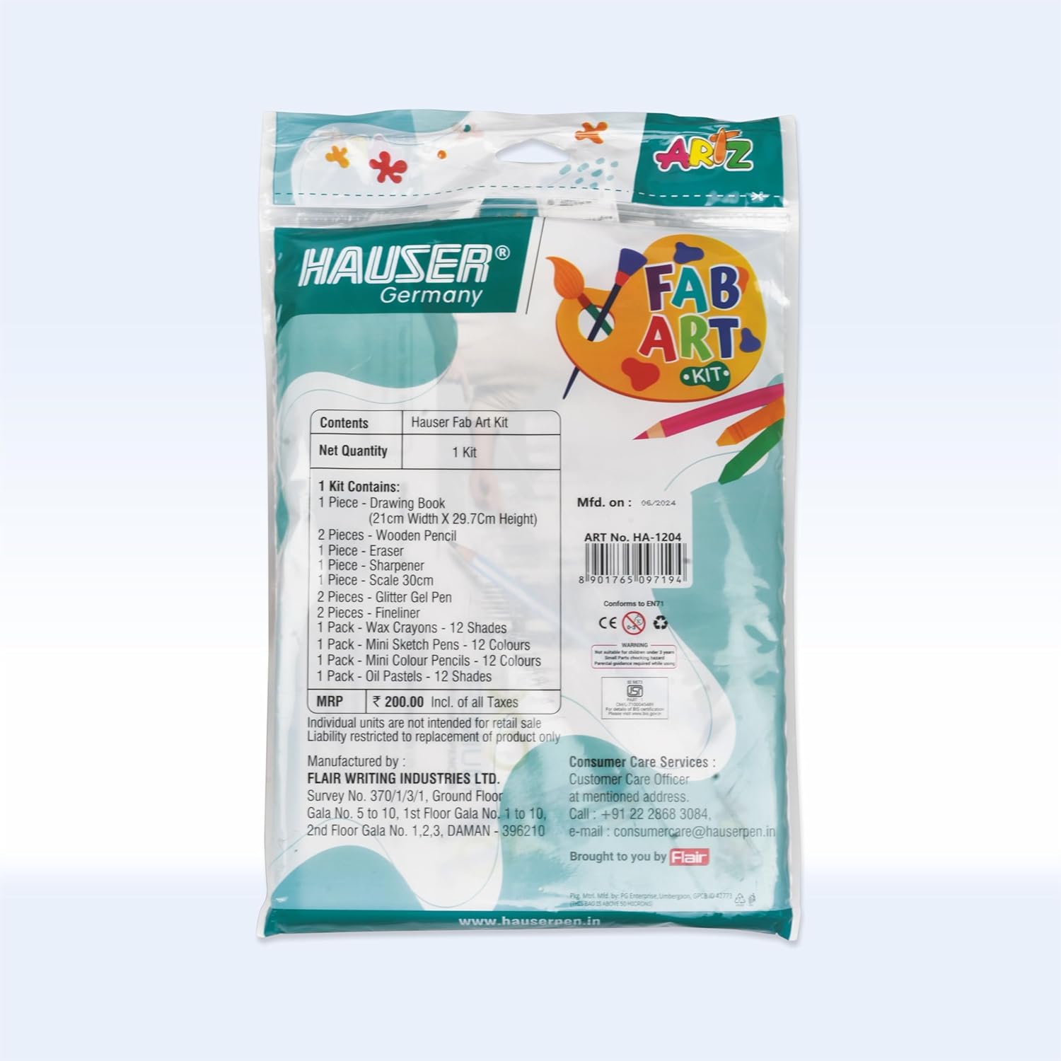 HAUSER ARTZ Fab Art Stationery Kit