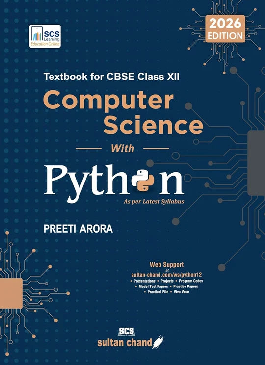 Textbook For CBSE Class 12th Computer Science With Python (2026 Edition)