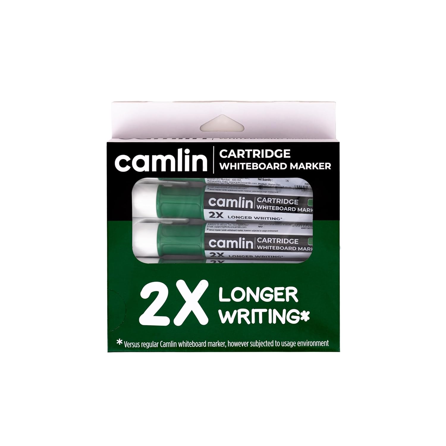 Camlin Cartridge White Board Marker pack of 5 - GREEN