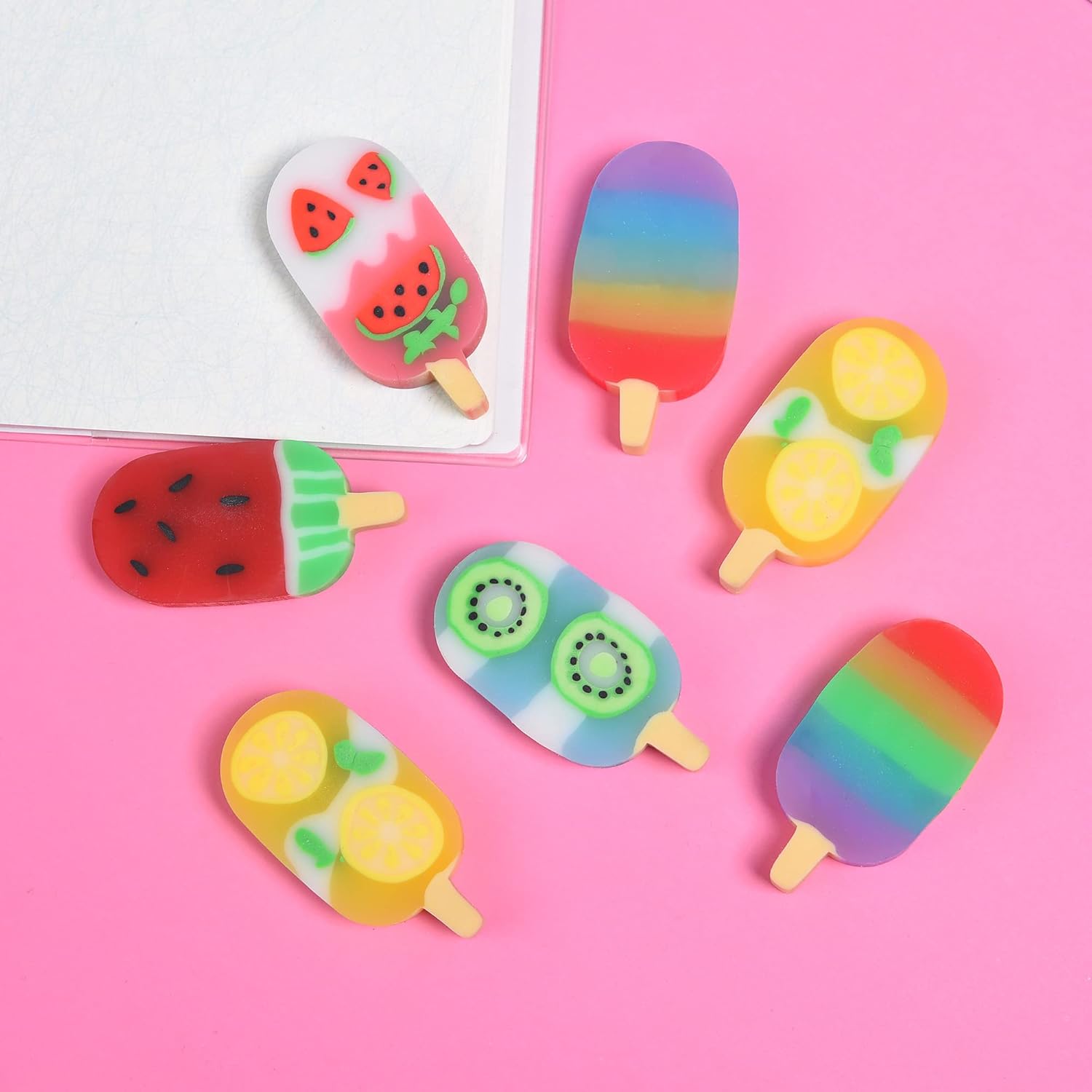 Ice Cream Erasers for Kids (Pack of 4)