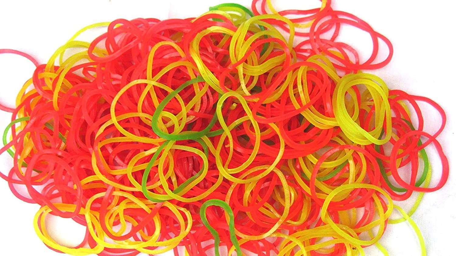 Elastic Bands 2 Inches Fluorescent Color Rubber Band for School, Home and Office use