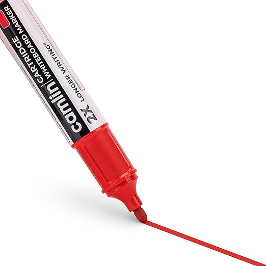 Camlin Cartridge White Board Marker pack of 5 - RED