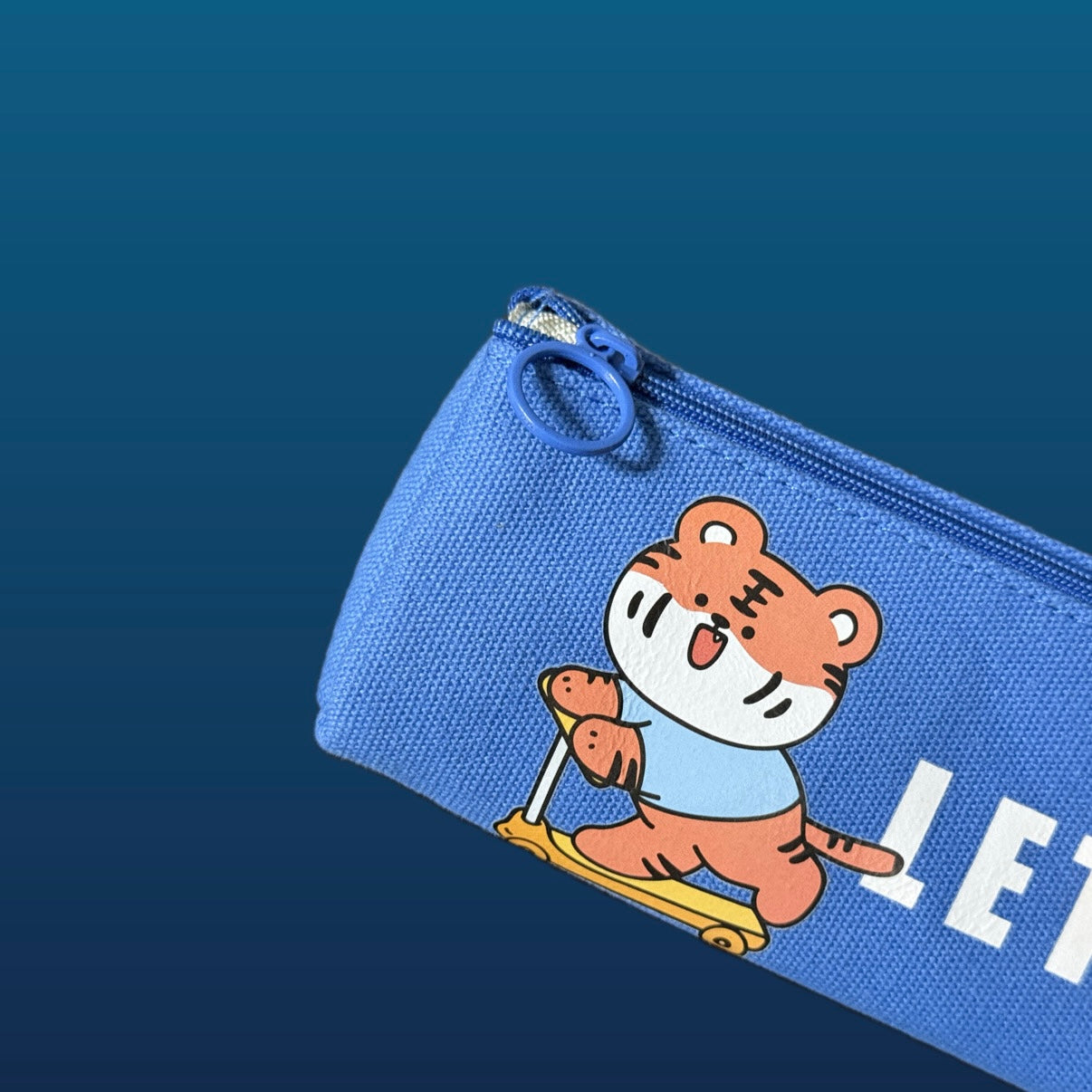 The Tiger Scooter Pencil Pouch