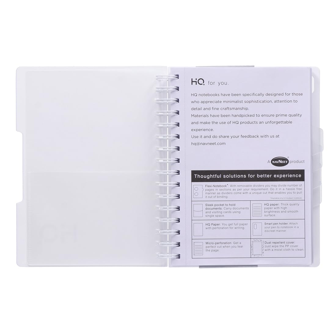 Navneet HQ Five Subject Spiral Notebook