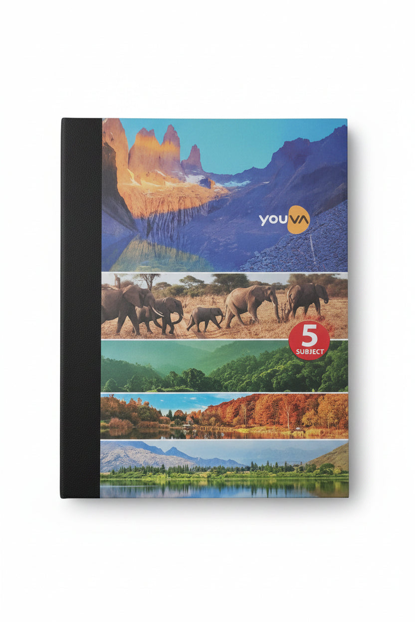 Youva 5 Subject Hard Bound Notebook
