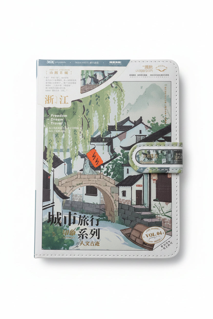 Fancy Japanese Side Lock Style Diary