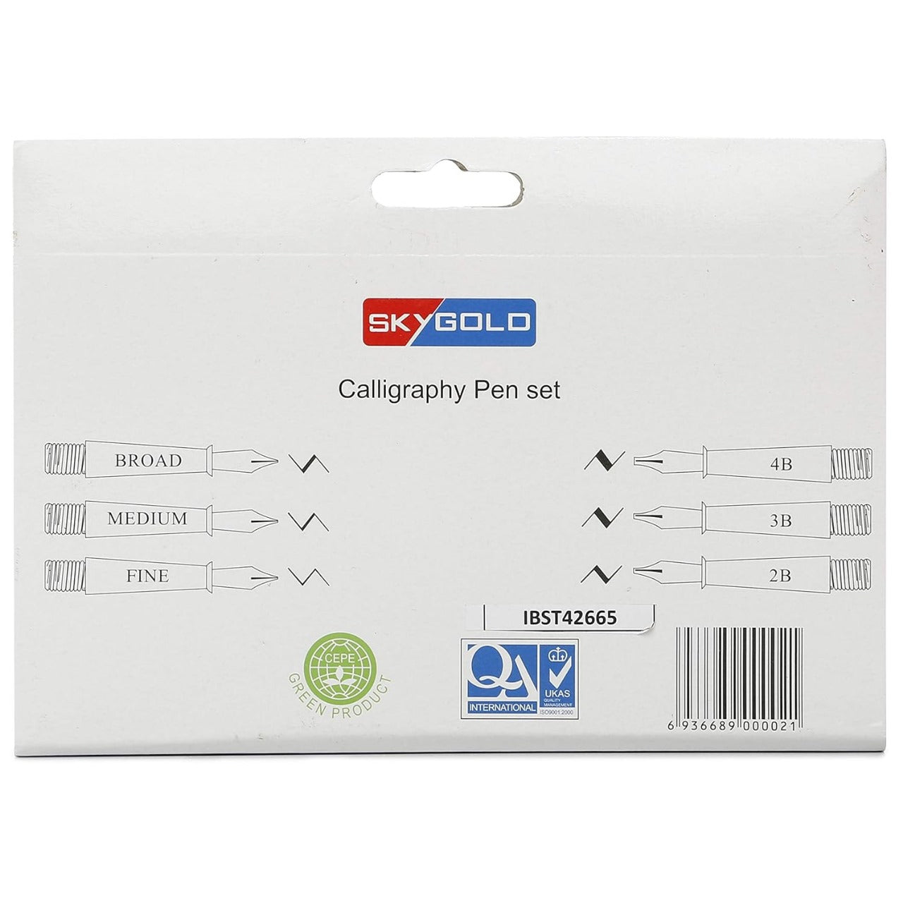 Sky Gold Calligraphy Pen Set 6 Nib & 6 Ink Cartridge
