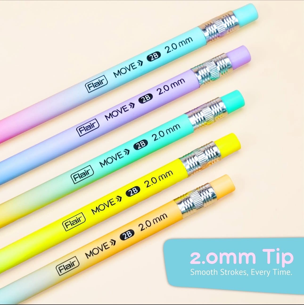 Flair Move 2.0mm Mechanical Pencil Set of 10