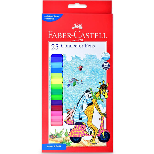 Faber-Castell Connector Pen Set – Pack of 25