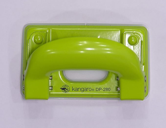 Kangaroo Desk Essentials DP-280 2 Hole Metal Classic Mini Paper Punch |