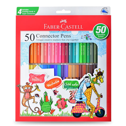 Faber-Castell Connector Pen Set – Pack of 50