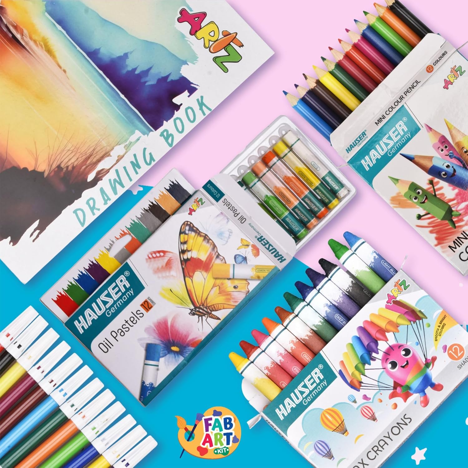 HAUSER ARTZ Fab Art Stationery Kit