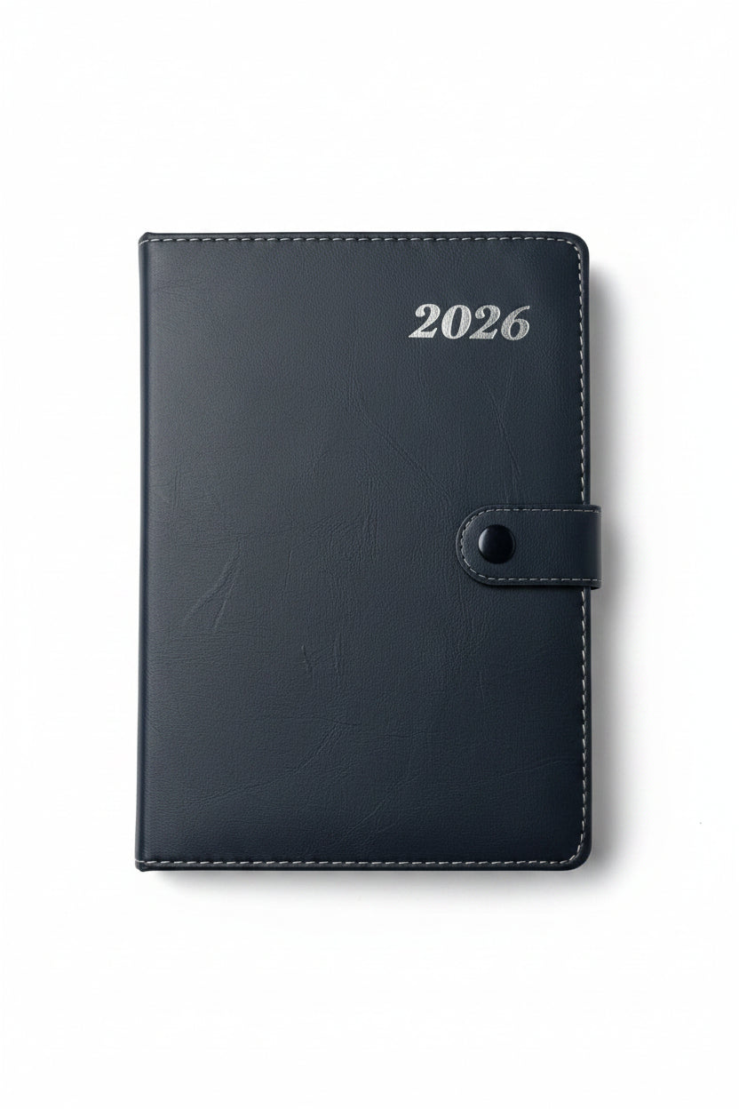 Leather Material Side Lock New Year Diary