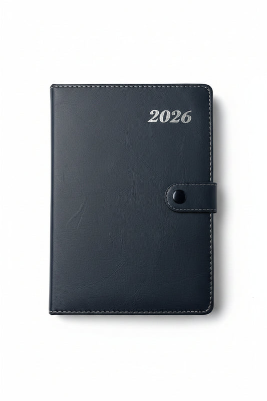 Leather Material Side Lock New Year Diary