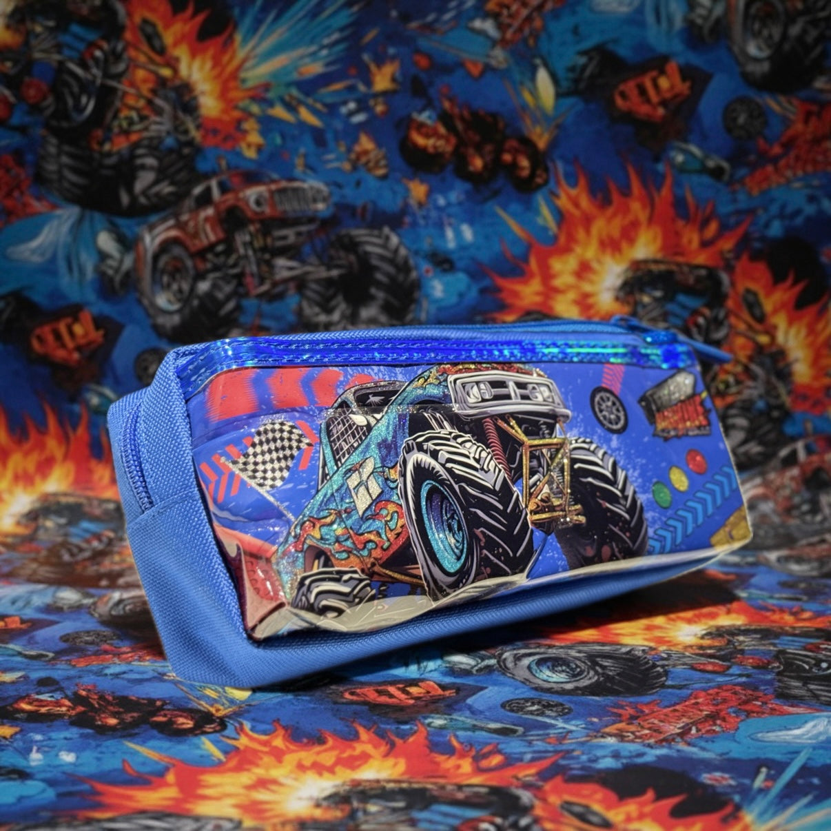 Monster Truck Drive Pencil Pouch