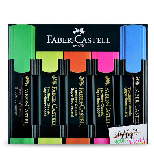 Faber-Castell Textliner - Pack of 5 Color