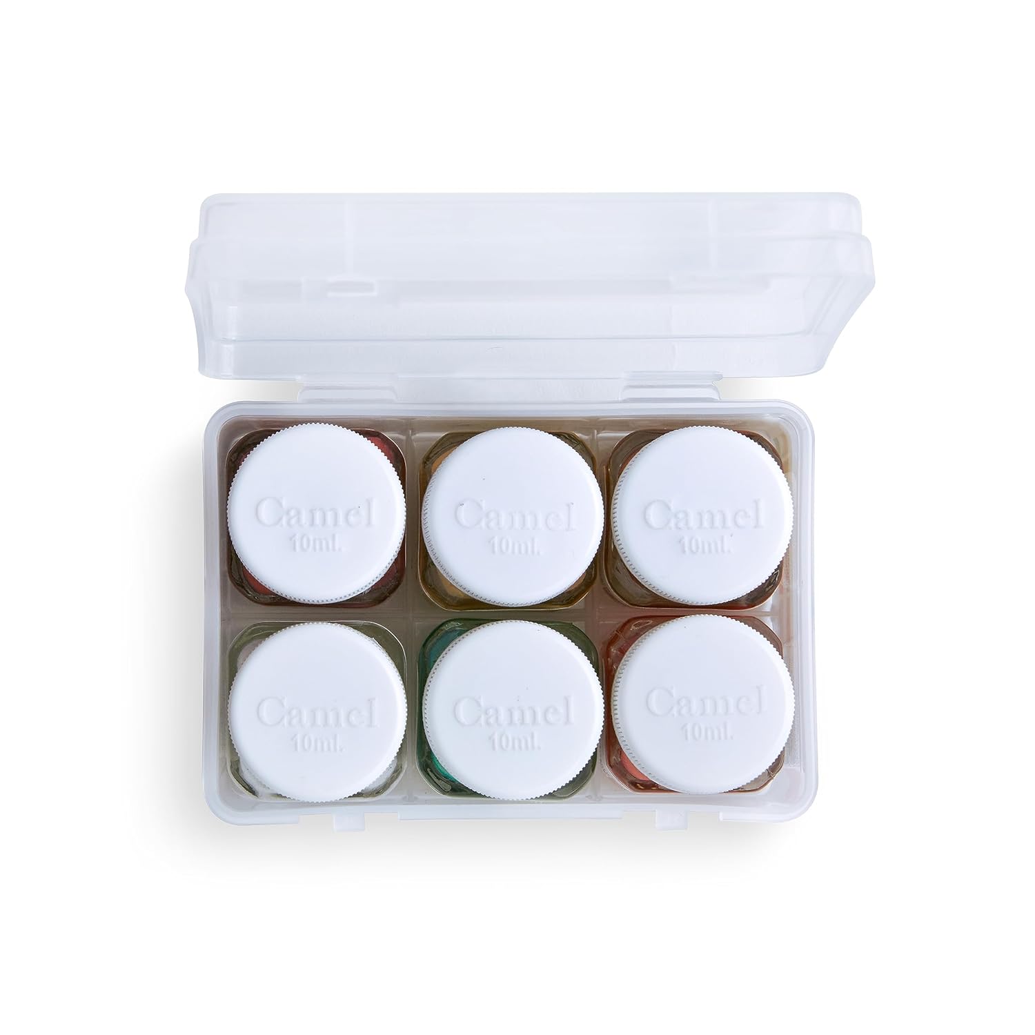 Camel Acrylic Metallic Color - 10ml each, 6 Shades