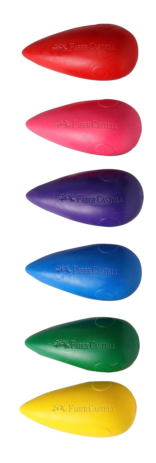 Faber-Castell Kindergarten Grip Crayons - Pack of 6