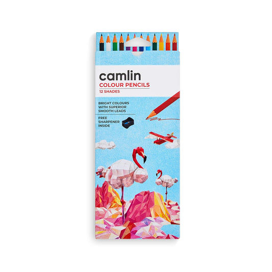 Camel Color Pencil, Assorted, 12 Pieces