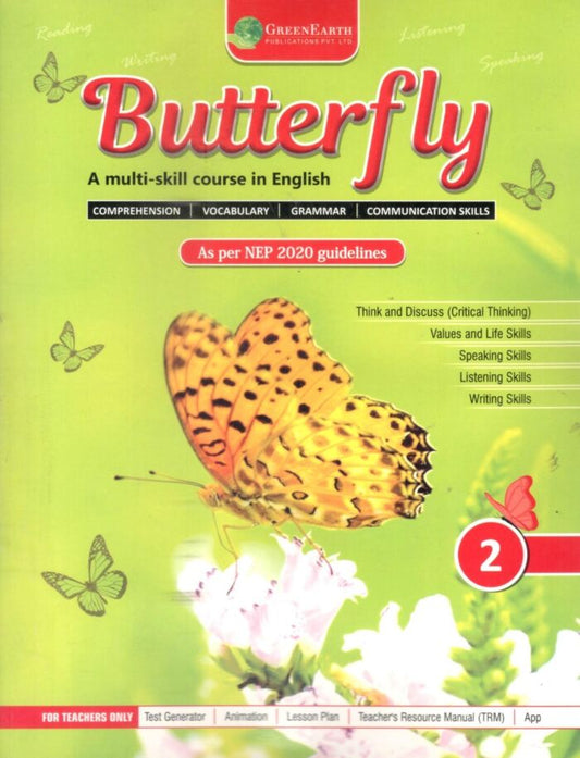 Green Earth Butterfly A Multi-Skill Course In English for Class 2