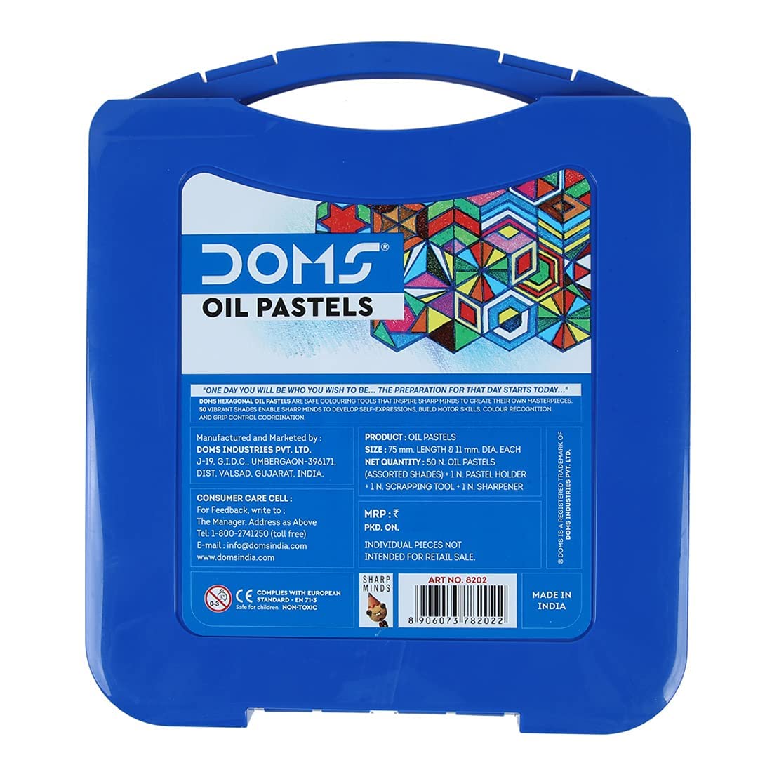 Doms 50 Shades Oil Pastels 75Mm Length 11Mm Diameter With Case