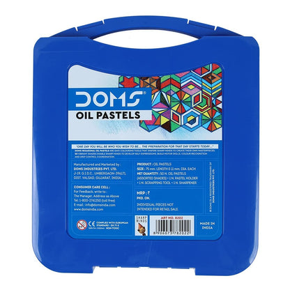 Doms 50 Shades Oil Pastels 75Mm Length 11Mm Diameter With Case