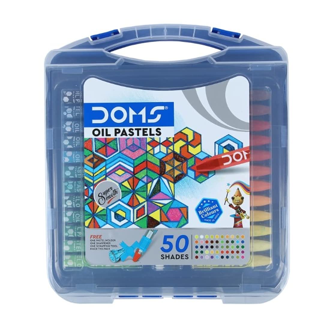 Doms 50 Shades Oil Pastels 75Mm Length 11Mm Diameter With Case