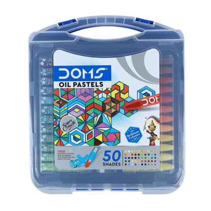 Doms 50 Shades Oil Pastels 75Mm Length 11Mm Diameter With Case