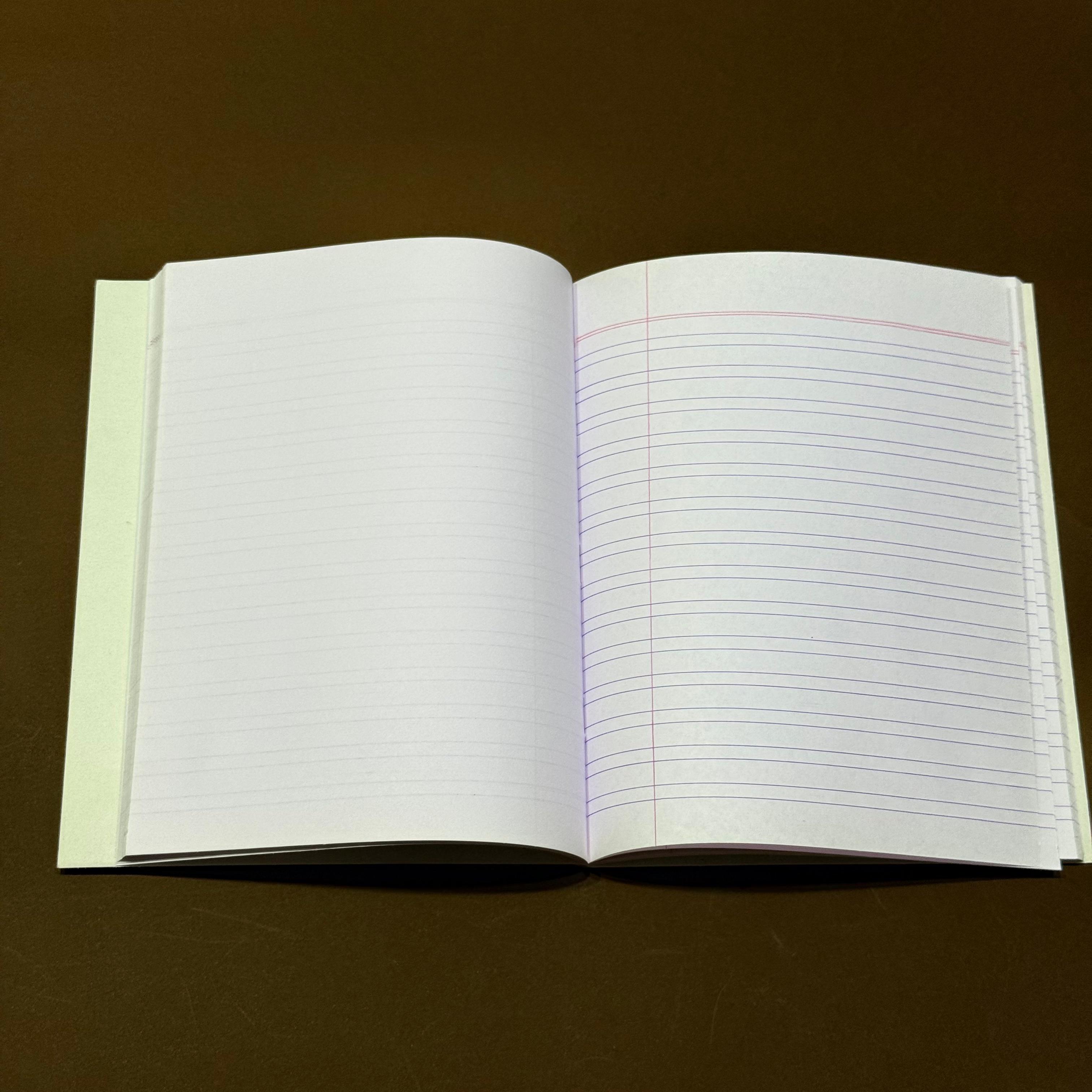 XAV- Double Line Hard Bound Interleaf Notebook