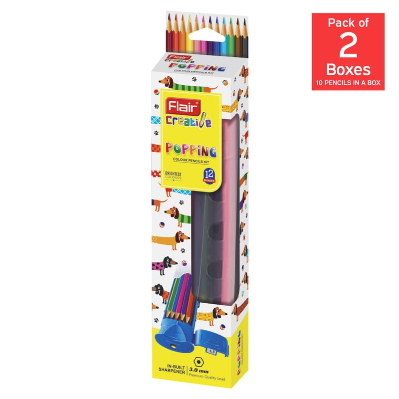 Flair Creative Series Popping Colour Pencils Kit