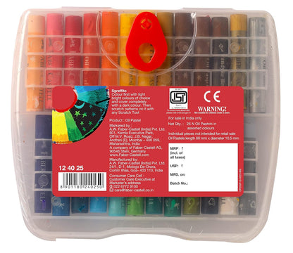 Faber-Castell Oil Pastel Set - Pack of 25