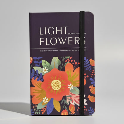 Light Flowers Navy Pocket Diary