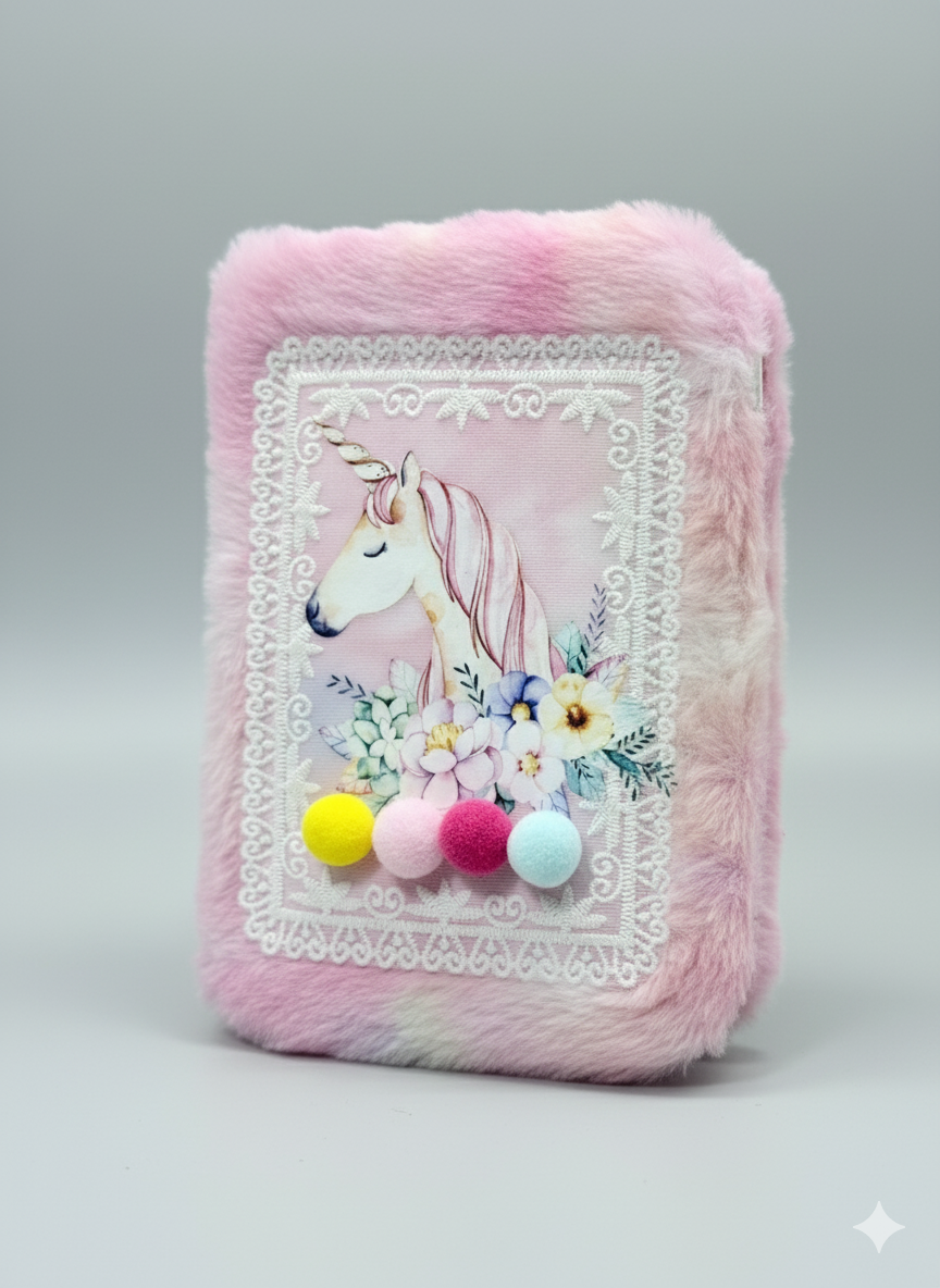 Magical Unicorn Plush Pencil Case