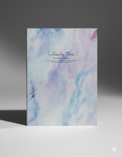 Leisurely Time Pastel Soft Cover Fancy Diary
