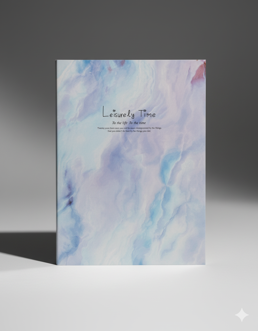 Leisurely Time Pastel Soft Cover Fancy Diary