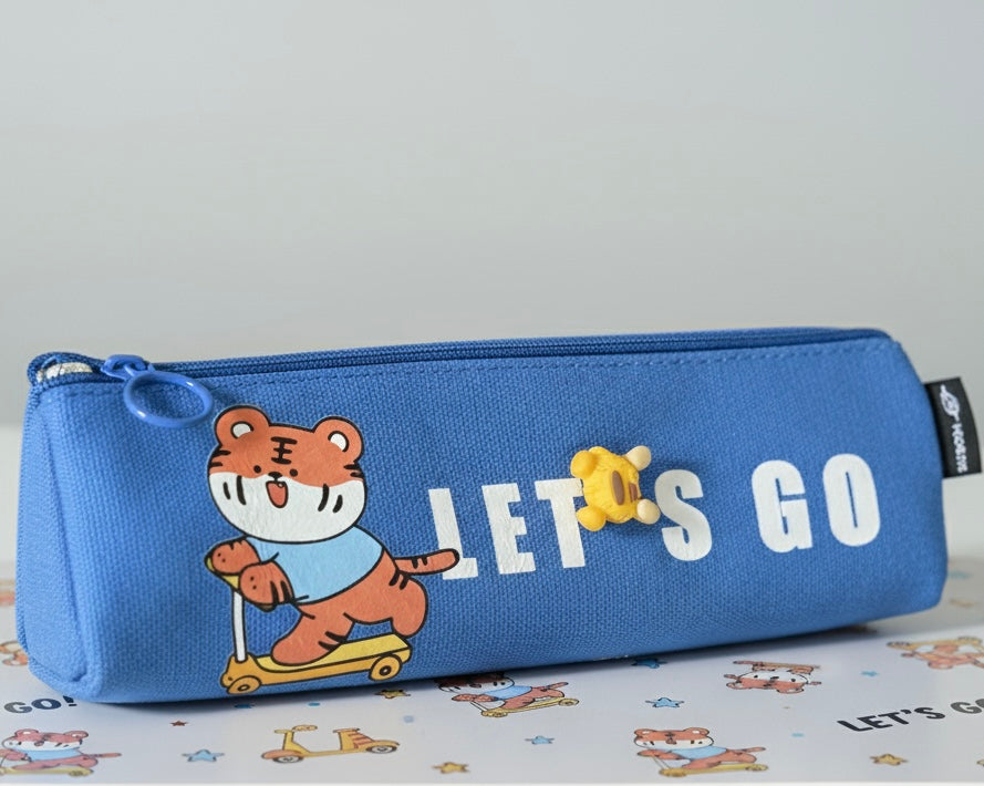 The Tiger Scooter Pencil Pouch