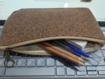 Jute Material Pencil Case