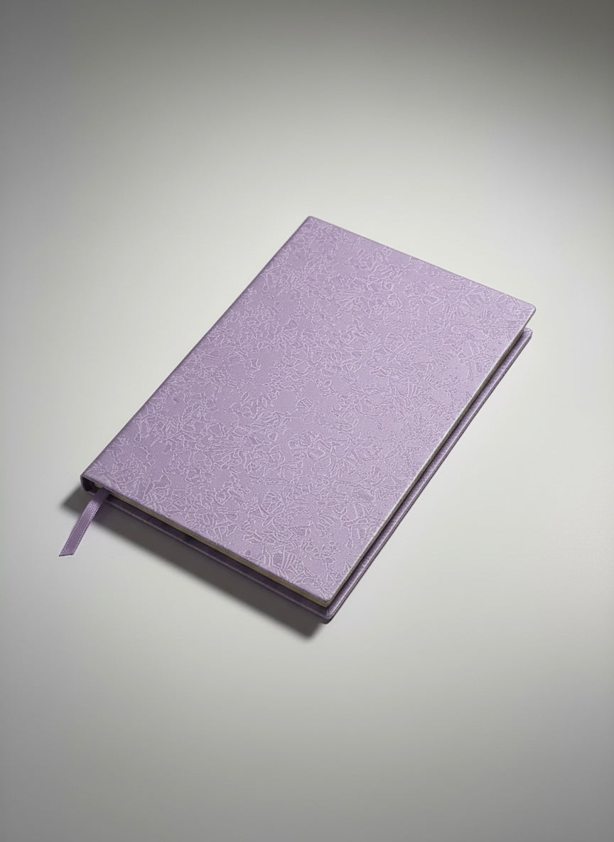 Lavender Floral Hardcover Professional Type Diary
