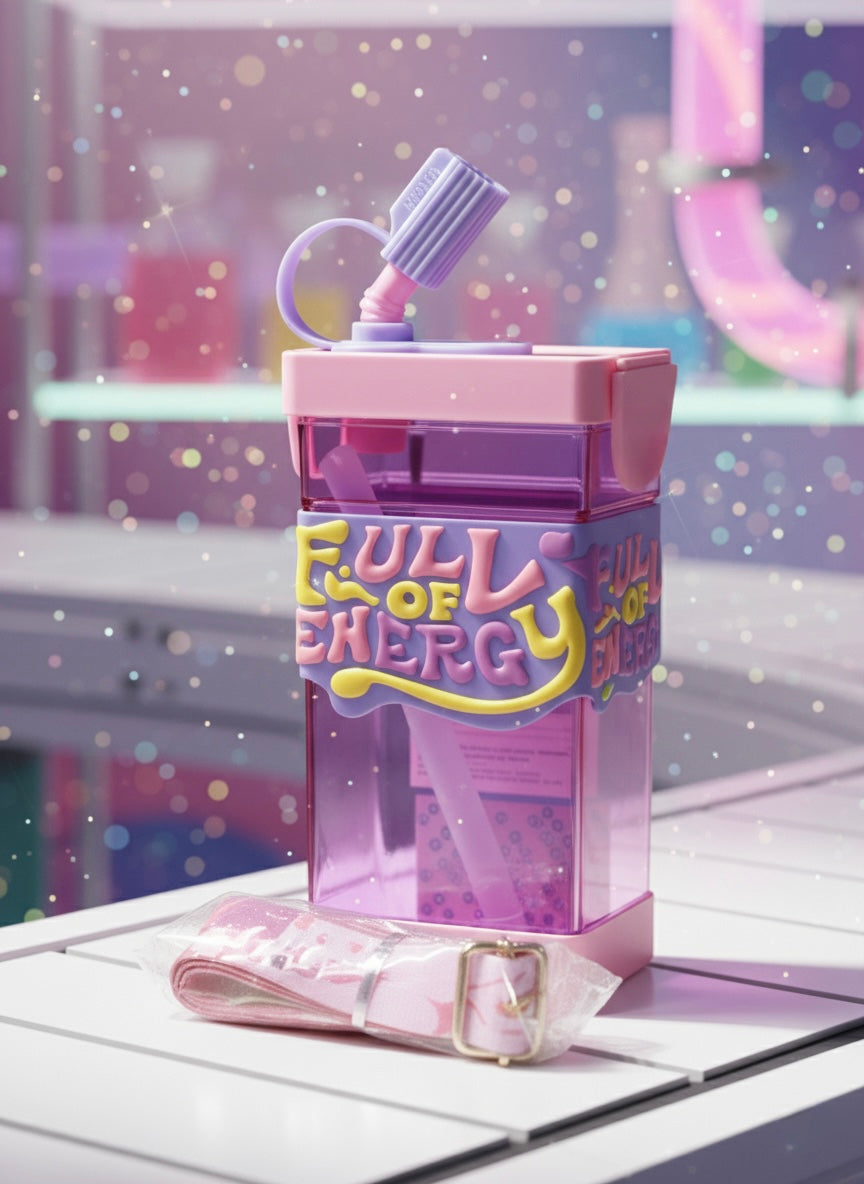 Full of Energy" Plastic Water Bottle