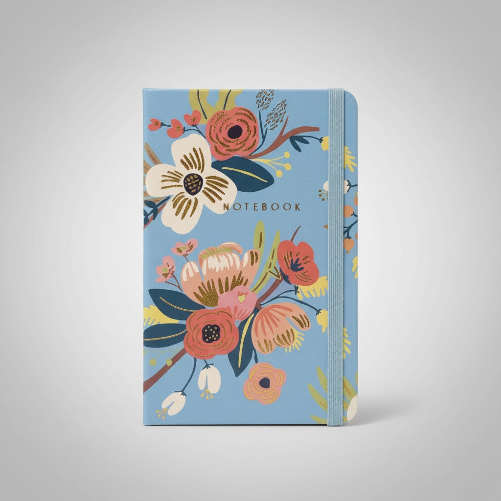 Scarlet Floral Pocket Notebook