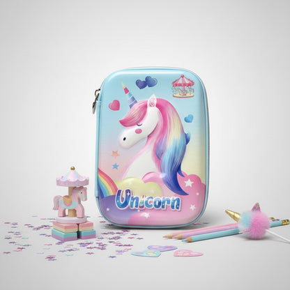 The Unicorn Carousel 3D Pencil Case