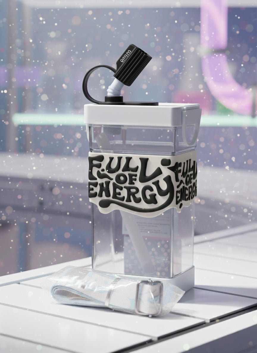 Full of Energy" Plastic Water Bottle