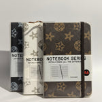 Luxury Monogrammed Hardcover Pocket Diary / Notebook - Brown & Gold