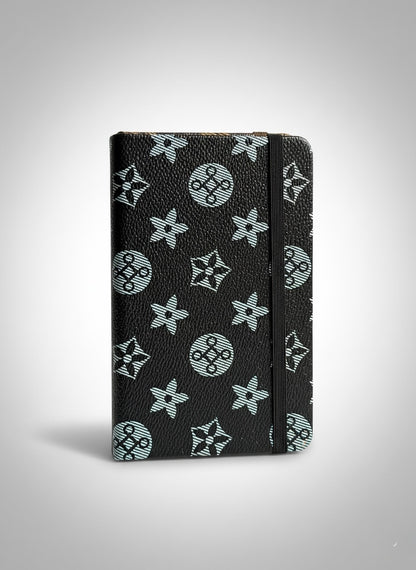 Luxury Monogrammed Hardcover Pocket Diary / Notebook - Brown & Gold